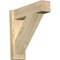Ekena Millwork Traditional Block Rough Sawn Outlooker, Douglas Fir, 6"W x 20"D x 20"H OUT06X20X20TRA05RDF - alternate 1